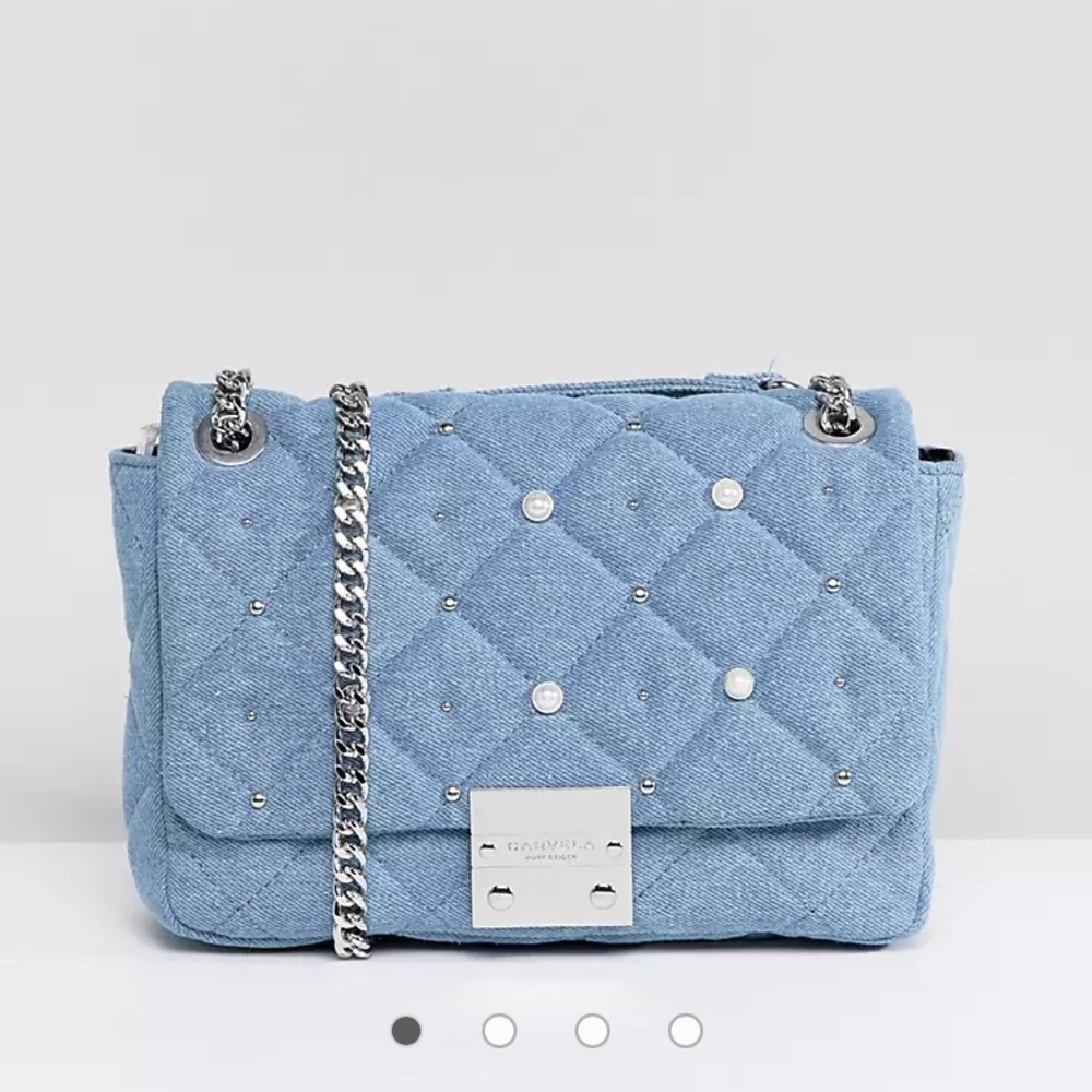 Carvela flap denim bag